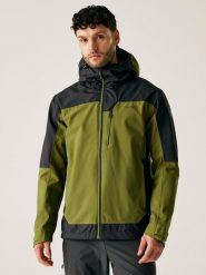 Regatta Kurtka przeciwdeszczowa "Highton IV" w kolorze oliwkowym rozmiar: XL. Zielone kurtki outdoor męskie Regatta, m, bez wzorów, bez kaptura. Za 192.79 zł.
