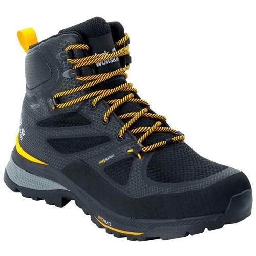 Buty trekkingowe męskie Jack Wolfskin Force Striker Texapore Mid. Czarne buty trekkingowe męskie Jack Wolfskin, z gumy, bez zapięcia, trekkingowe. Za 692.00 zł.