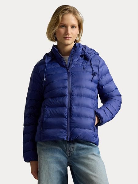 Polo Ralph Lauren Kurtka przejściowa 11958932500 Niebieski Regular Fit. Niebieskie kurtki damskie Polo Ralph Lauren, xs, bez wzorów, z syntetyku, bez kaptura. Za 1,699.00 zł.