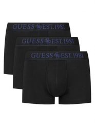 Guess Komplet bokserek U6GG03 K6YW1 Czarny. Czarne bokserki męskie Guess, z aplikacjami, z bawełny. Za 189.99 zł.