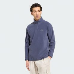 Bluza polarowa z suwakiem do połowy długości Terrex Multi Essentials. Niebieskie bluzy bez kaptura męskie Adidas, l, z materiału. Za 179.00 zł.