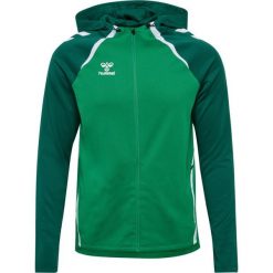 Hummel Bluza dresowa zielona HMLLEAD 2.0 r.L. Zielone bluzy bez kaptura męskie HUMMEL, l, z dresówki. Za 284.00 zł.