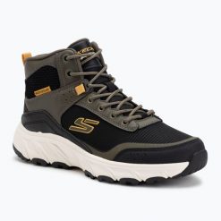 Buty turystyczne męskie SKECHERS Hillcrest 2.0 Woodrock Peak. Zielone buty trekkingowe męskie Skechers, bez zapięcia, wspinaczkowe, Skechers Sport. Za 299.99 zł.