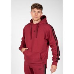Bluza fitness męska Gorilla Wear Banks Oversized Hoodie z kapturem. Czarne bluzy sportowe męskie GORILLA WEAR, bez wzorów, bez kołnierzyka, bez ramiączek. Za 307.85 zł.