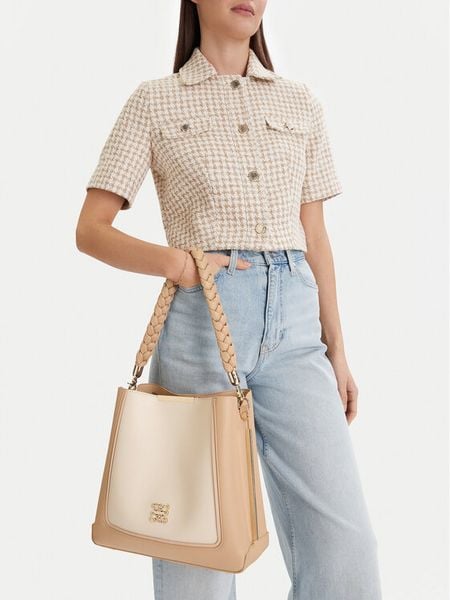 Nine West Torebka CEO-Torra-LDA0709 Beżowy. Brązowe torebki klasyczne damskie Nine West, bez wzorów, z materiału, bez dodatków. Za 299.99 zł.