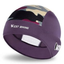 Czapka letnia anty-UV z jedwabiu lodowego sportowa. Fioletowe czapki męskie WEST BIKING, na lato, bez wzorów, z jedwabiu, sportowe. Za 59.60 zł.