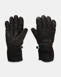 Rękawiczki narciarskie unisex Kilpi SKIMI-U. Czarne rękawiczki damskie Kilpi, bez wzorów, z materiału. Za 163.85 zł.