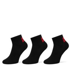 Skarpety krótkie HUGO. Czarne skarpetki męskie Hugo, bez wzorów. Za 89.99 zł.