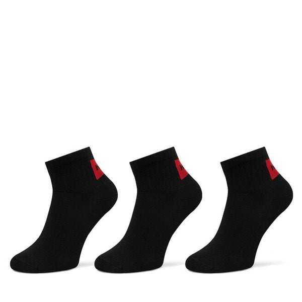 Skarpety krótkie HUGO. Czarne skarpetki męskie Hugo, bez wzorów. Za 89.99 zł.