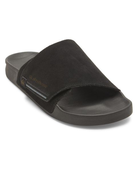 Sandały wsuwane dla Mężczyzn RIVI Czarny. Czarne sandały męskie Quiksilver, z gumy, bez zapięcia. Za 199.99 zł.