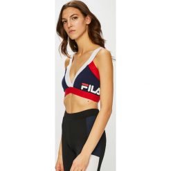 Fila - Biustonosz. Niebieskie biustonosze Fila, z aplikacjami, z bawełny. W wyprzedaży za 149.90 zł.