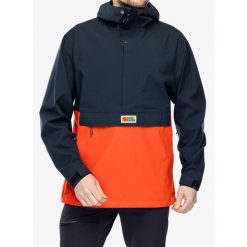 Kurtka przeciwdeszczowa męska Fjallraven Vardag Hydratic Anorak. Niebieskie kurtki męskie Fjällräven, l, bez wzorów, sportowe, bez kaptura. Za 902.99 zł.