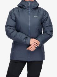 Kurtka puchowa damska Rab Valiance Jacket. Szare kurtki damskie RAB, m, bez wzorów, z puchu, bez kaptura. Za 1,352.99 zł.
