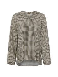Soyaconcept® koszulka z dekoltem w kształcie litery V Kobiety wiskoza (100%) beżowy, L. Brązowe t-shirty damskie l, bez wzorów, z wiskozy, bez kołnierzyka. Za 249.95 zł.
