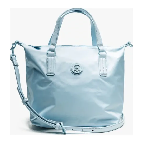 Tommy Hilfiger Torebka Poppy Small Tote , niebieski, rozmiar ONE SIZE. Niebieskie torebki klasyczne damskie Tommy Hilfiger, bez wzorów, z materiału, bez dodatków. Za 299.99 zł.