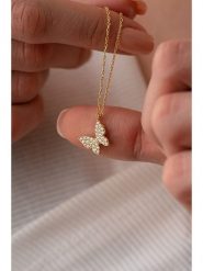 Lodie Silver Srebrny naszyjnik z cyrkoniami - dł. 42 cm rozmiar: onesize. Szare naszyjniki damskie Lodie Silver, srebrne. Za 43.99 zł.