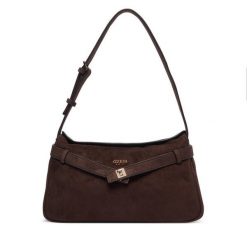 Torebka Guess. Brązowe torebki klasyczne damskie Guess, z aplikacjami, bez dodatków. Za 544.99 zł.