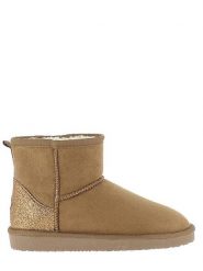 Blackfield Botki zimowe "Casablanca" w kolorze jasnobrązowym rozmiar: 37. Brązowe botki damskie Blackfield, na zimę, z materiału, z okrągłym noskiem, bez obcasa, na platformie, bez zapięcia. Za 78.28 zł.