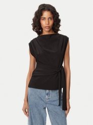 French Connection Bluzka Zion 769C5 Czarny Slim Fit. Czarne bluzki damskie French Connection, xs, bez wzorów, z syntetyku, bez ramiączek. Za 315.99 zł.