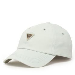 Czapka z daszkiem Guess. Niebieskie czapki z daszkiem damskie Guess, z aplikacjami. Za 159.99 zł.