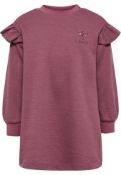 Sukienka dresowa dla dziewczynki Hummel Wulbato. Fioletowe sukienki dziewczęce HUMMEL, bez wzorów, z bawełny, bez ramiączek, długie. Za 192.60 zł.