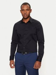Guess Koszula Sunset M1YH20 W7ZK1 Granatowy Slim Fit. Niebieskie koszule męskie Guess, l, z aplikacjami, z bawełny, bez kołnierzyka, bez ramiączek. Za 295.00 zł.