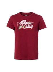 Levi's T-shirt Kobiety Bawełna czerwony, S. Czerwone t-shirty damskie Levi's, s, bez wzorów, z bawełny, bez kołnierzyka. Za 149.95 zł.