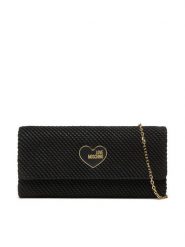 LOVE MOSCHINO Torebka JC4142PP1LLN100A Czarny. Czarne torebki klasyczne damskie Love Moschino, bez wzorów, z materiału, wizytowe, bez kołnierzyka, bez ramiączek. Za 719.99 zł.