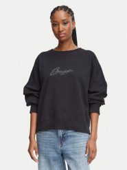 BOSS Bluza Ever 50571478 Czarny Regular Fit. Czarne bluzy bez kaptura damskie Boss, xl, z bawełny. Za 679.99 zł.