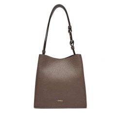 Torebka Furla. Brązowe torebki klasyczne damskie Furla, bez wzorów, bez dodatków. Za 1,529.00 zł.