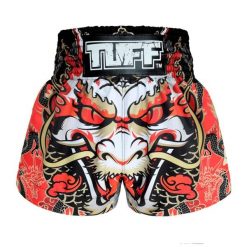 Spodenki treningowe TUFF Red Dragon. Czerwone szorty damskie TUFF, bez wzorów, sportowe. Za 149.00 zł.