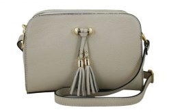 Listonoszka skórzana BARBERINI'S j. beżowy 961-10. Brązowe shopper bag damskie Barberinis, bez wzorów, ze skóry, małe, bez dodatków. Za 279.99 zł.
