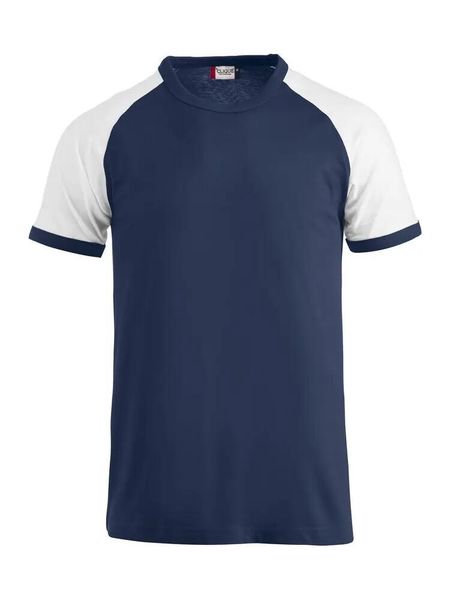 Clique Raglan-T Koszulka raglan z bawełny czesanej – navy. Niebieskie bluzki sportowe damskie CLIQUE, xs, bez wzorów, z bawełny, bez ramiączek. Za 97.99 zł.
