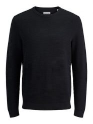 Jack & Jones Sweter w kolorze czarnym rozmiar: XXL. Czarne swetry męskie Jack & Jones, xxl, bez wzorów, z bawełny, bez kołnierzyka. Za 92.42 zł.