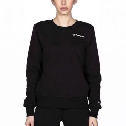 Bluza Champion Z Crewneck Czarna Damskie. Czarne bluzy bez kaptura damskie CHAMPION, s. Za 99.77 zł.