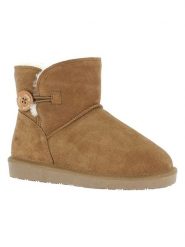 Gooce Skórzane botki zimowe "Crestone" w kolorze jasnobrązowym rozmiar: 36. Brązowe botki damskie Gooce, na zimę, ze skóry, bez obcasa, bez zapięcia. Za 209.82 zł.