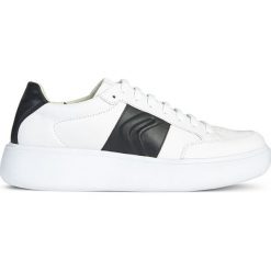 Geox - Buty. Białe buty sportowe na co dzień męskie Geox, z materiału, bez zapięcia. W wyprzedaży za 329.90 zł.