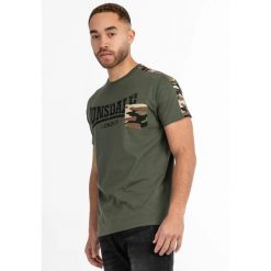 T-shirt o klasycznym kroju Lonsdale Huxter. Czarne t-shirty męskie Lonsdale, bez wzorów, bez kołnierzyka. Za 136.00 zł.