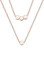 Elli Damskie Koło Geo Trend Warstwowy w srebrze 925 Sterling Silver Naszyjniki 1 ct. Szare naszyjniki damskie Elli, na co dzień, srebrne. Za 238.99 zł.