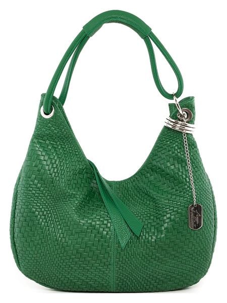 Anna Morellini Skórzana torebka "Concetta" w kolorze zielonym - 38 x 34 x 19 cm rozmiar: onesize. Zielone torebki klasyczne damskie Anna Morellini, bez wzorów, z materiału, bez dodatków. Za 269.95 zł.