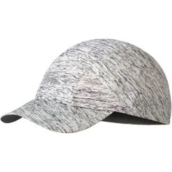 Czapka z daszkiem BUFF Pro Run Cap Silver Grey Htr. Szare czapki męskie Buff, bez wzorów, sportowe. W wyprzedaży za 83.94 zł.