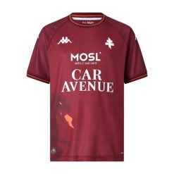 Koszulka domowa Metz 2025/26. Czerwone t-shirty sportowe męskie Kappa, bez ramiączek, do piłki nożnej. Za 348.50 zł.