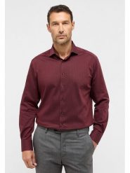 Eterna Koszula - Modern fit - w kolorze bordowym rozmiar: 40. Czerwone koszule męskie Eterna, bez wzorów, z bawełny, bez kołnierzyka, bez ramiączek. Za 118.84 zł.