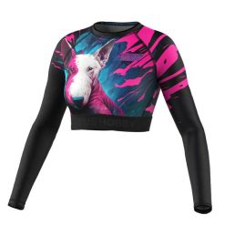 Koszulka Sportowa damska Crop Top do fitness EXTREME HOBBY VIVID BULLTERRIER. Czarne bielizna termoaktywna damska EXTREME HOBBY, l, bez wzorów, z bawełny, bez ramiączek. Za 169.00 zł.