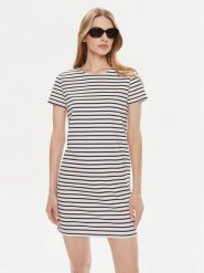 Vero Moda Sukienka codzienna Abby 10304718 Biały Regular Fit. Białe sukienki damskie Vero Moda, na co dzień, l, bez wzorów, z syntetyku, bez kołnierzyka, bez ramiączek, proste. Za 79.99 zł.