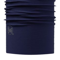 Oryginalny szalik na szyję Buff Solid. Niebieskie szaliki męskie Buff, bez wzorów, z poliesteru. Za 69.00 zł.