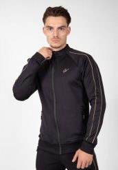 Kurtka z dresu Gorilla Wear Wenden. Czarne kurtki treningowe męskie GORILLA WEAR, m, bez wzorów, z dresówki, na fitness i siłownię. Za 255.15 zł.