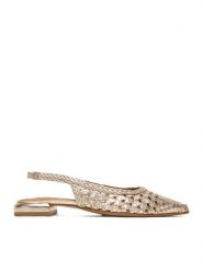 MEXX Baleriny EO-WI40-11268-01 Złoty. Żółte baleriny damskie Mexx, bez wzorów, ze skóry, bez obcasa. Za 329.99 zł.