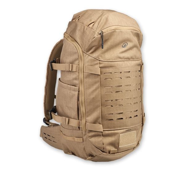 Plecak Solognac Tactical Wild 500 40 l. Brązowe plecaki damskie CAPERLAN, bez wzorów, sportowe. Za 299.99 zł.