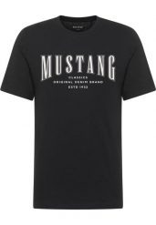 Męski T-Shirt Mustang Style Alex Black 1017335 4142. Czarne t-shirty męskie Mustang, m, bez wzorów, bez kołnierzyka. Za 69.99 zł.
